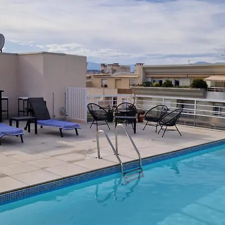 Juan 4 Prs, Clim, 300M Plage, Piscine, Parking Antibes Exterior foto