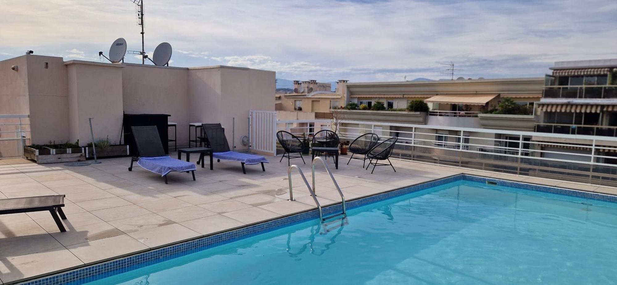 Juan 4 Prs, Clim, 300m Plage, Piscine, Parking Antibes